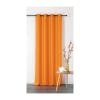 Rideau double natte polyester orange foncé 135x240 cm