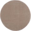 Tapis rond uni beige à relief linéaire 200x200cm