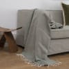 Plaid Morbido In Microfibra Grigio 110x170 Cm, Lavabile In Lavatrice