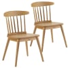 Pack 2 sillas de madera color roble