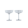 Lot de 2 verres blanc en verres ø11,5xh14cm