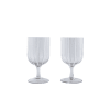 Lot de 2 verres blanc en verres ø7,7xh15cm