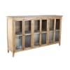 Credenza 3 ante in pannello di particelle marrone
