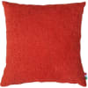 Cuscino rosso arredo in microfibra pelouche 53x53 cm