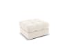 Pouf in velluto, beige chiaro