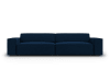 3-Sitzer Sofa aus Samt, königsblau