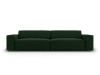 3-Sitzer Sofa aus Samt, flaschengrün
