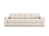 3-Sitzer Sofa aus Samt, leichtes beige