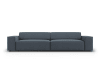 4-Sitzer Sofa aus strukturiertem Stoff, blau