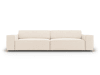 4-Sitzer Sofa aus Samt, leichtes beige