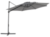 Parasol en porte-à-faux gris foncé ⌀ 2,95 m
