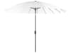 Ombrellone Da Giardino Outsunny Con Luci LED – 300x256 Cm, Manovella, UPF50+, Palo Alluminio, Ricaricabile Solare/USB