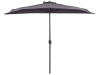 Sombrilla de poliéster gris negro 270 cm