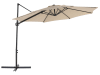 Parasol en porte-à-faux beige ⌀ 2,95 m