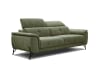 3-Sitzer XXL Sofa aus Stoff, grün