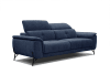 3-Sitzer XXL Sofa aus Stoff, dunkelblau