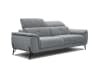 3-Sitzer XXL Sofa aus Stoff, grau