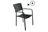Lot de 4 fauteuils  en aluminium carbone