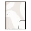 Affiche avec cadre noir - lignes minimalistes - 50x70