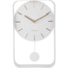 Horloge style pendule l. 20 x h. 32 cm blanc