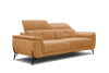 3-Sitzer XXL Sofa aus Stoff, orange
