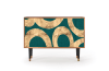 Sideboard blau-grün mit 2 Schubladen und 2 Türen L 115 cm