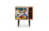 Table de chevet multicolore 1 porte L 58 cm