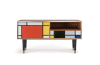 Mueble de TV multicolores 1 cajón y 1 puerta  L 115 cm