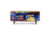 Mobile TV multicolore 2 cassetti e 2 ante L 125 cm