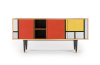 Mueble de TV multicolores 3 puertas  L 150 cm