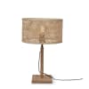 Lampe de table bambou naturel, h. 38cm