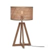 Lampe de table bambou naturel, h. 53cm
