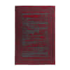 Tapis de salon en polyester rouge 80x160 cm