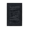 Tapis de salon en polyester noir 120x170 cm