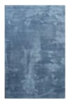 Tapis en microfibre doux et dense bleu guède 200x290