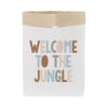 Contenitore portaoggetti di carta bianca welcome to the jungle 60x70cm