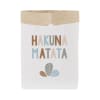 Saco almacenaje de papel blanco hakuna matata beige 60x70cm