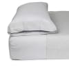 Funda de almohada 135cm 100% algodón plata