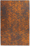 Tapis de salon moderne orange 80x160 cm