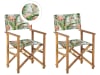 Lot de 2 chaises Bois Rose