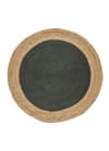 Tapis rond en jute gris, 120X120 cm