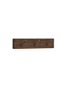 Colgador de pared de madera maciza en tono nogal de 26x5cm