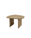 Mesa de centro de madera maciza en tono envejecido 74,3x43,25cm