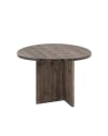 Mesa de centro de madera maciza en tono nogal de 101x75cm