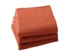 Lot de 3 serviettes de table marron en lin 41x41