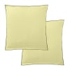 2 taies d'oreiller carrées en lin français - lin lavé jaune 65x65 cm