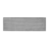 Testiera tappezzata in tessuto scanalato grigio 165x52 cm