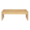 Mesa de centro de madera maciza natural sin cristal 98 cm