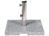 Base para sombrilla de granito gris plateado 45 x 45 cm