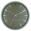 Horloge murale vert D40x12cm